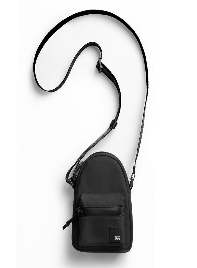 DailyObjects DOT Sling Bag for Men and Women |Adjustable Shoulder Strap|Lightweight|Water Resistant|Recycled Nylon Sling Bag|Organisational Pocket| For Daily Use/Travel (Black) - Image 4